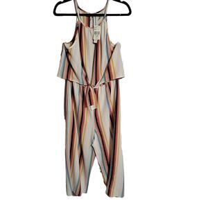 Speechless NWT Coloful Texture Jumpsuit Women's XL